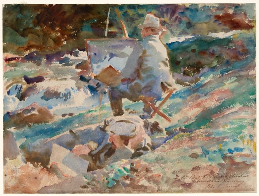 Painter by the Stream