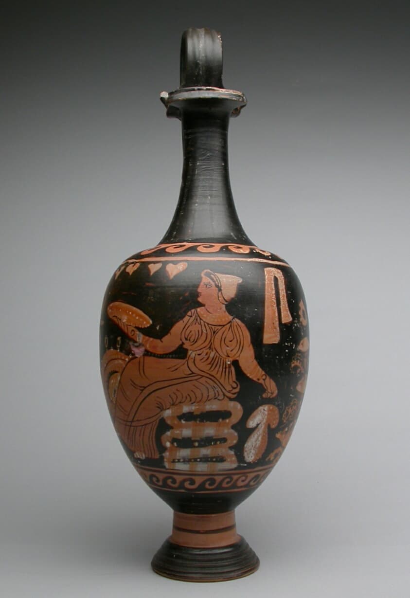 Terracotta Figure Vase