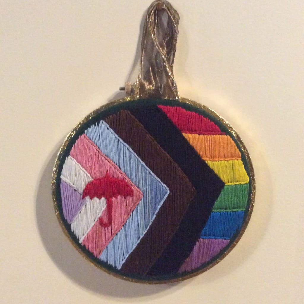 Rainbow Embroidery Hoop